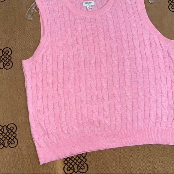 J.Crew Pink Cable Knit Crew Neck Vest Sweater Size S
In Excellent Condition - Picture 2 of 11